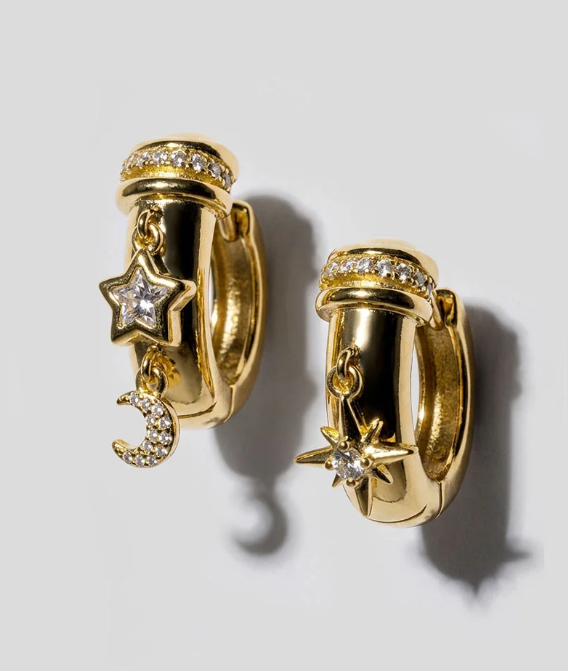 Gold Celestial Earrings