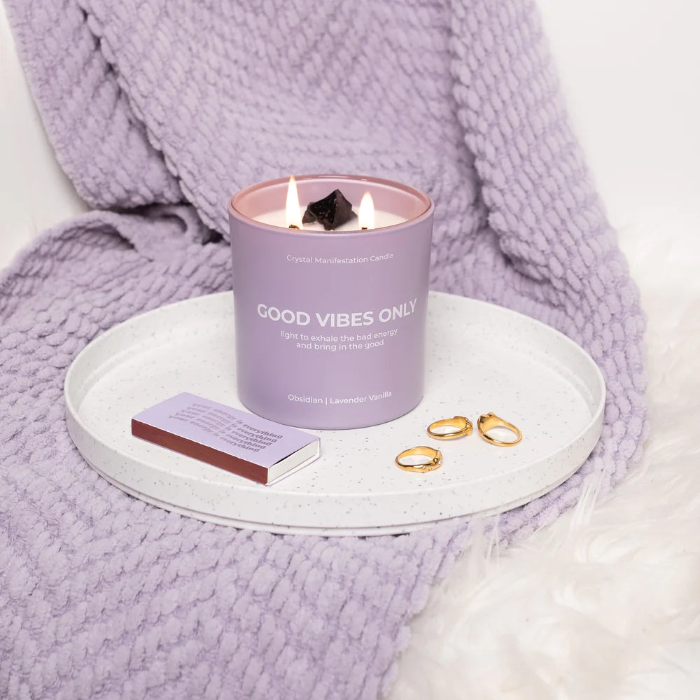 Good Vibes Only Candle - Lavender and Vanilla