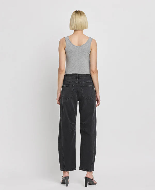 High Rise Barrel Jean