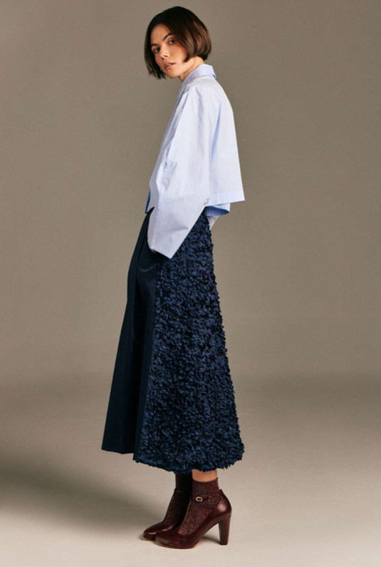 Flora Navy Skirt
