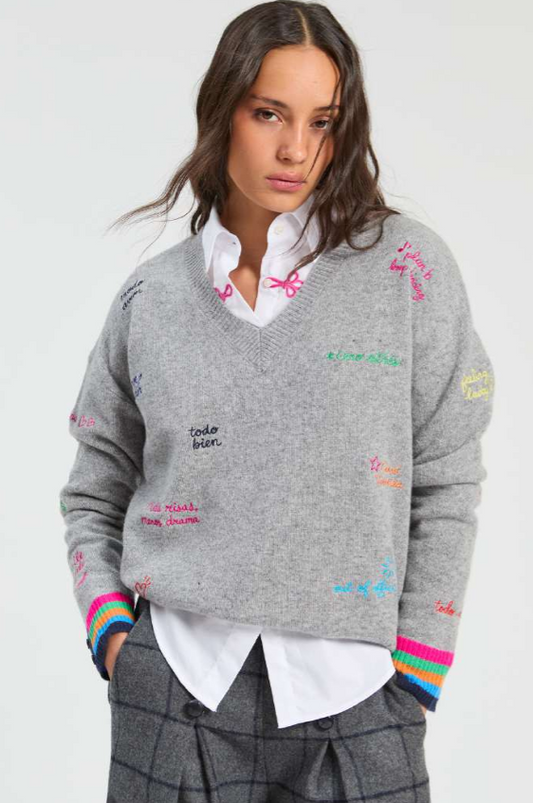 Grey Jersey Palabra Sweater
