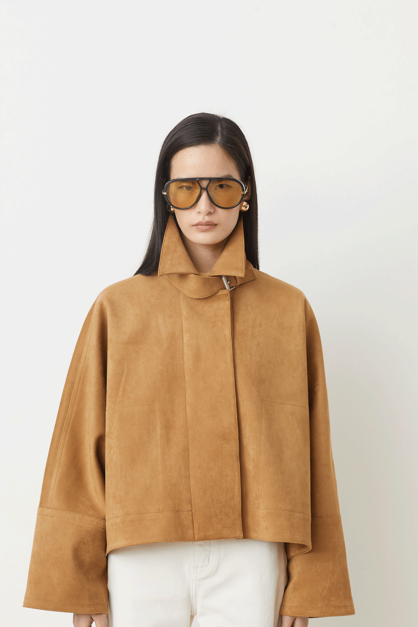 Eloiz Suede Jacket Camel