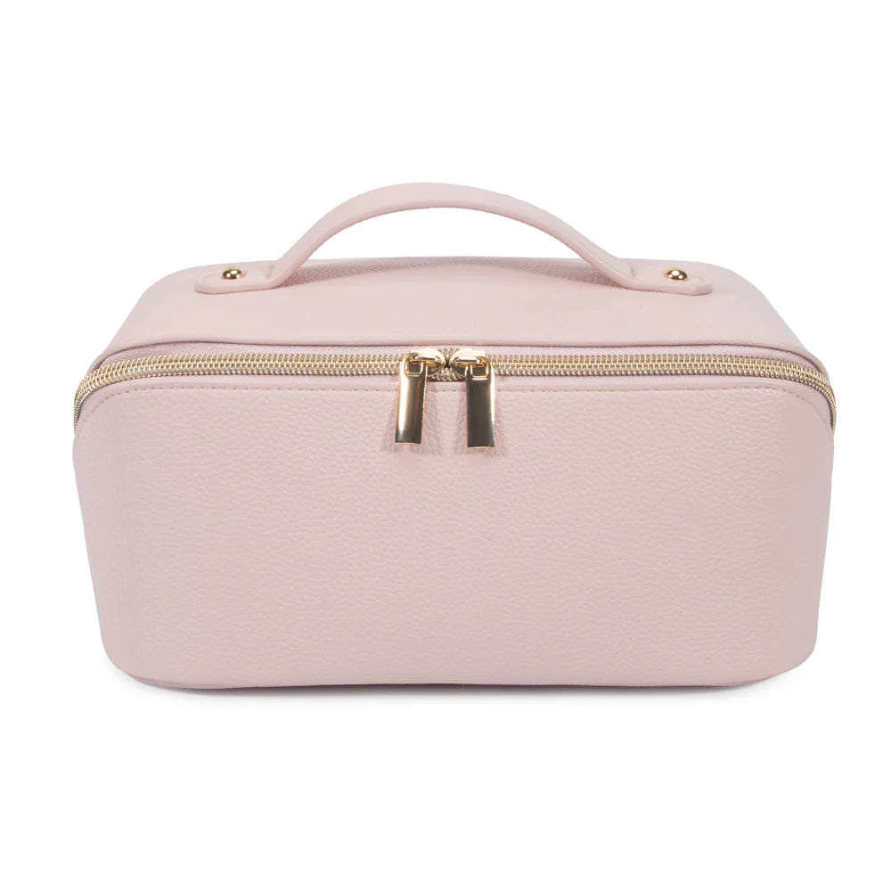 Leah Cosmetic & Toiletry Bag with monogram - CALL TO SPECIAL ORDER