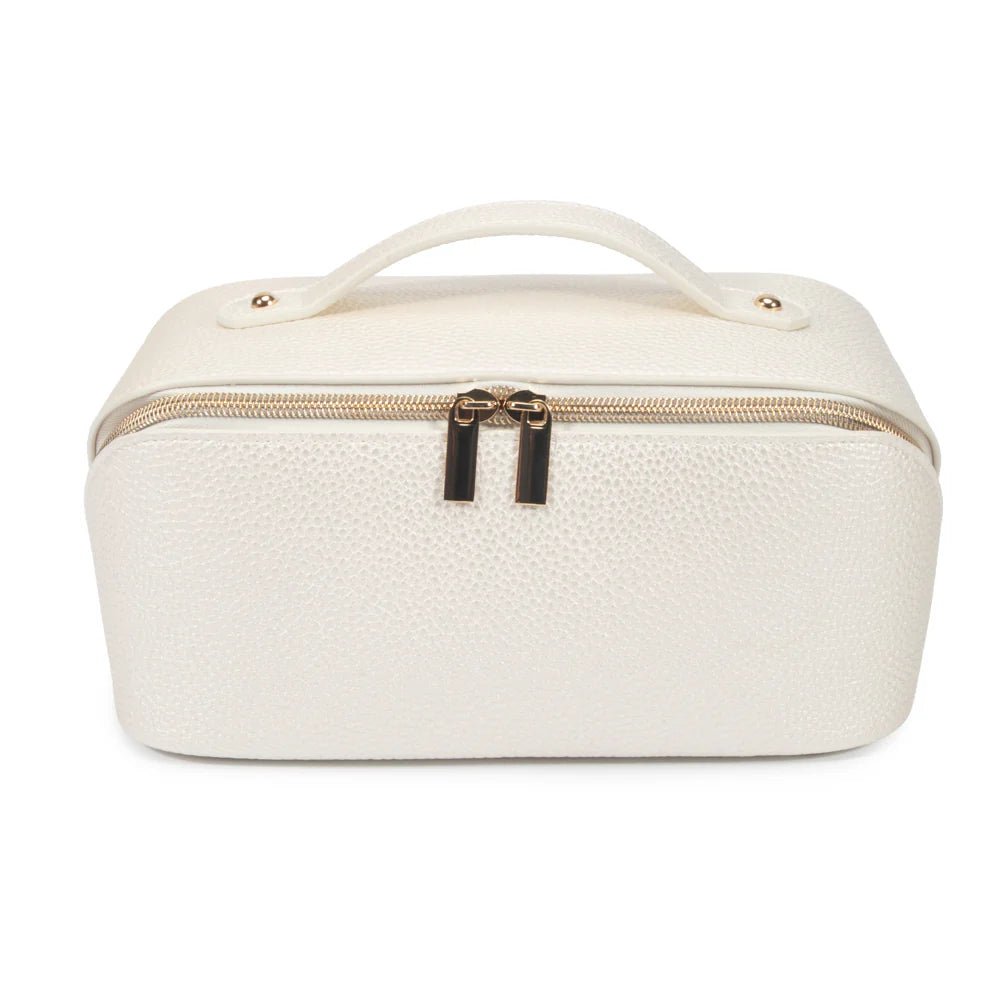 Leah Cosmetic & Toiletry Bag with monogram - CALL TO SPECIAL ORDER