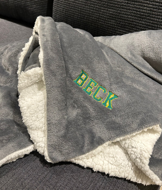 Soft Plush Sherpa Blanket Grey-SPECIAL ORDER