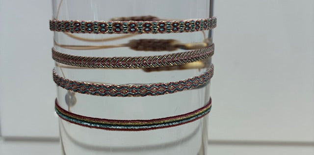 MT40 - 4 Lurex Bracelet Set