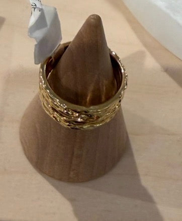 4 Bar RIng Gold Plated