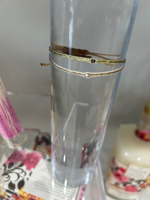 Single Stone Braided Bracelet