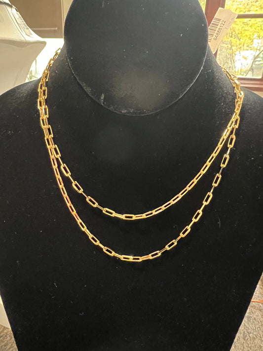 Paperclip Necklace 16"
