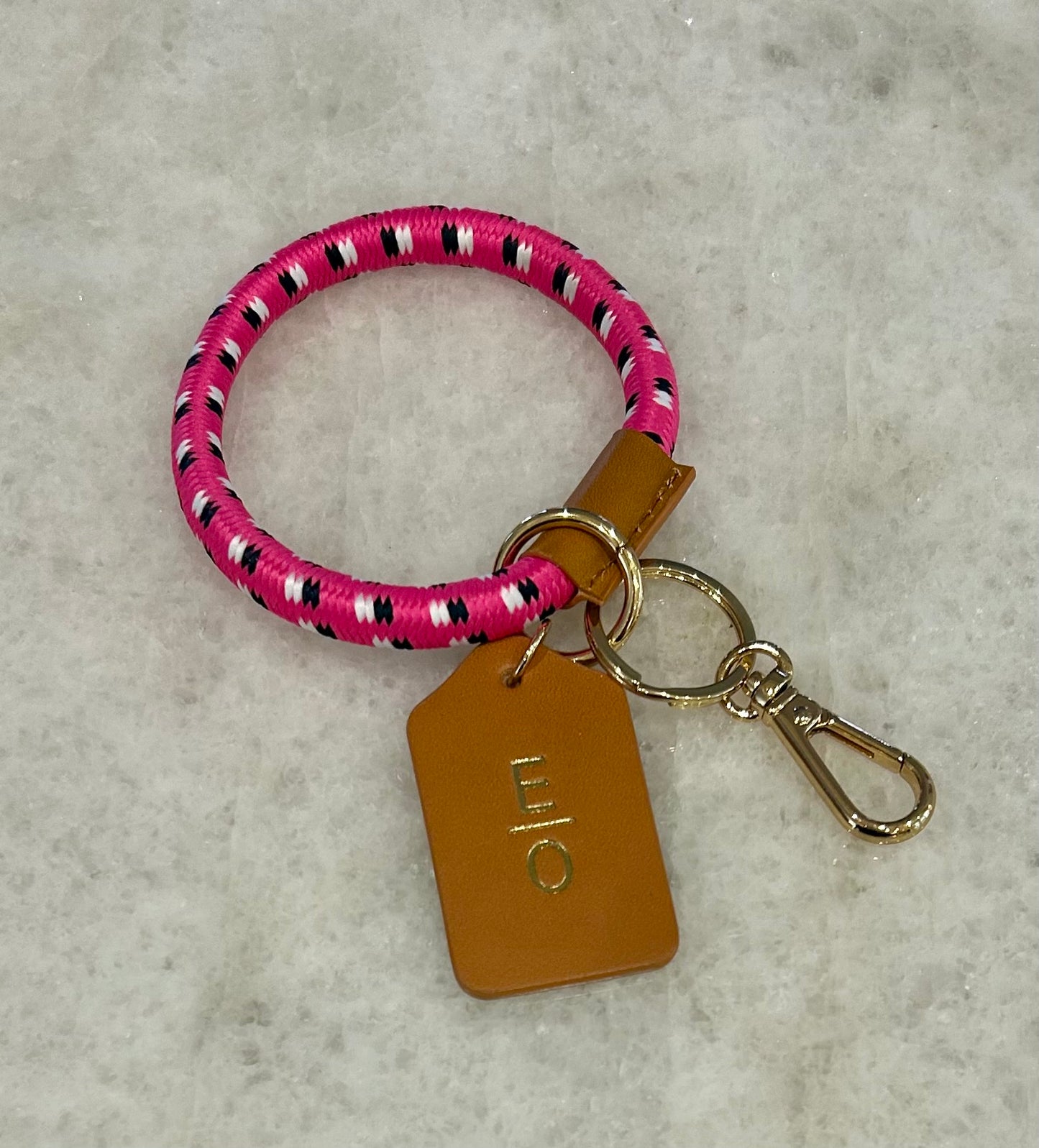 GOGO Keychain with Monogram - CALL TO SPECIAL ORDER