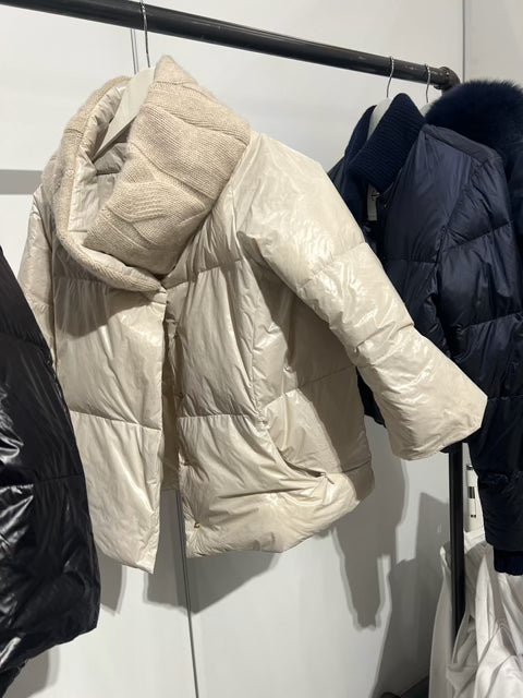 Vail Beige Shine Puffer