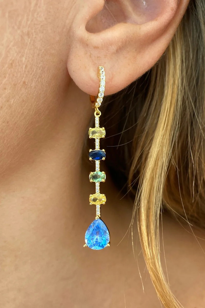 Jagger Earrings-Azur