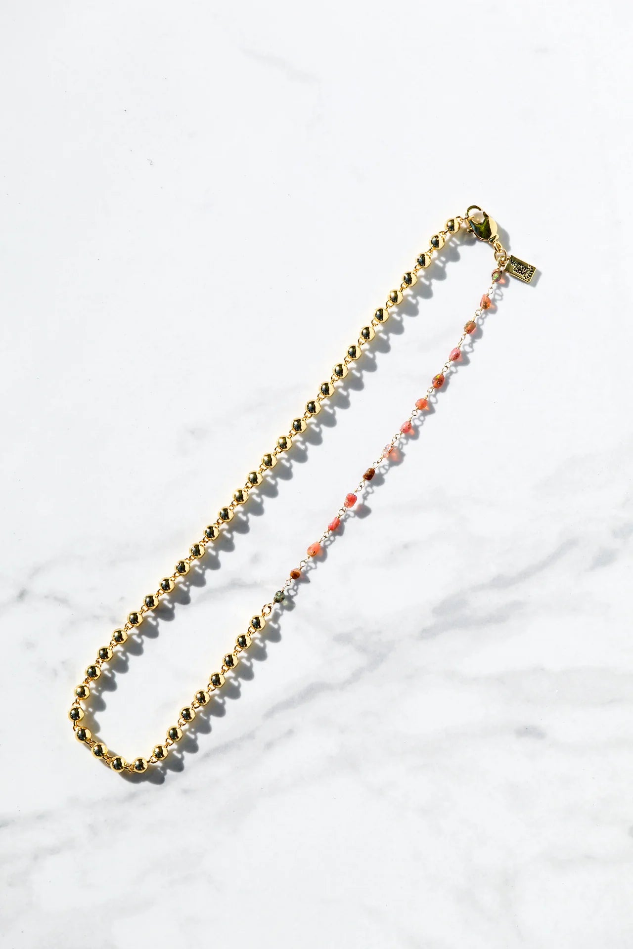Lucia Necklace-Rainbow Opal