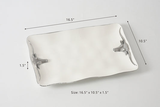 Rectangular Longhorn Platter