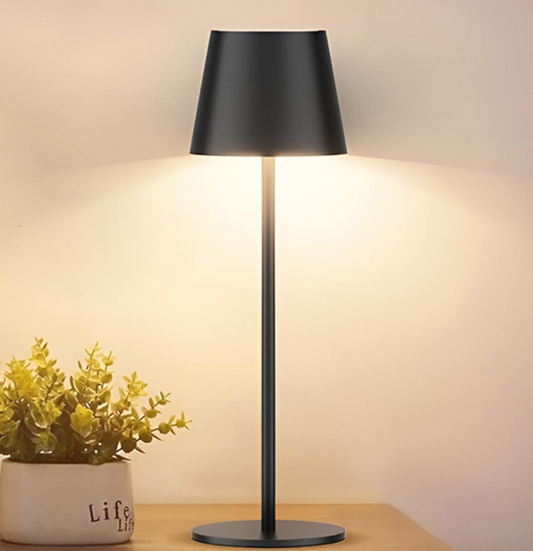 LED Touch Lamp 14" Black and Blush