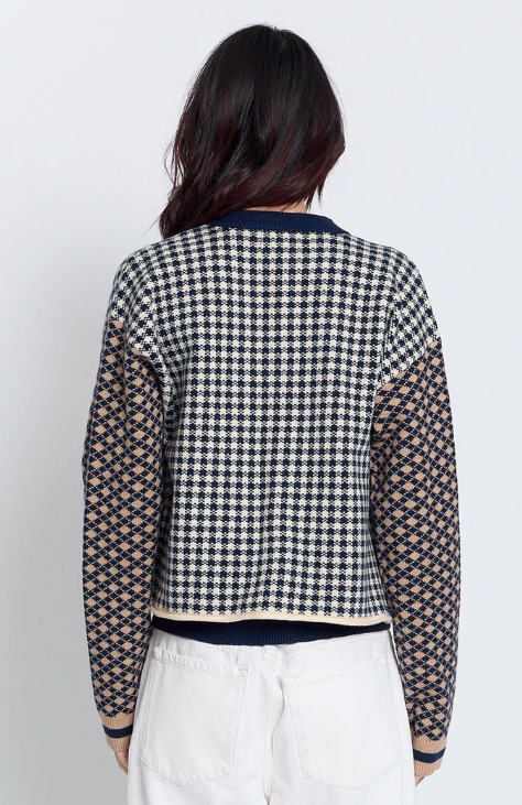 Marlo Mixed Check Cardigan