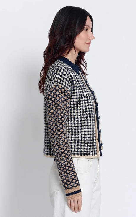 Marlo Mixed Check Cardigan
