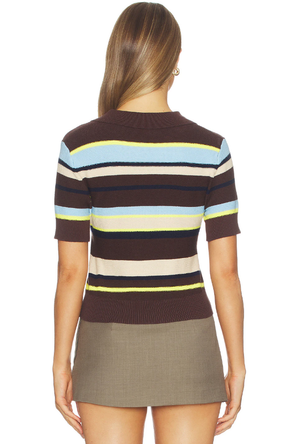 Marlon Pique Stripe Polo