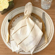 Metalic Gold Thread Napkins