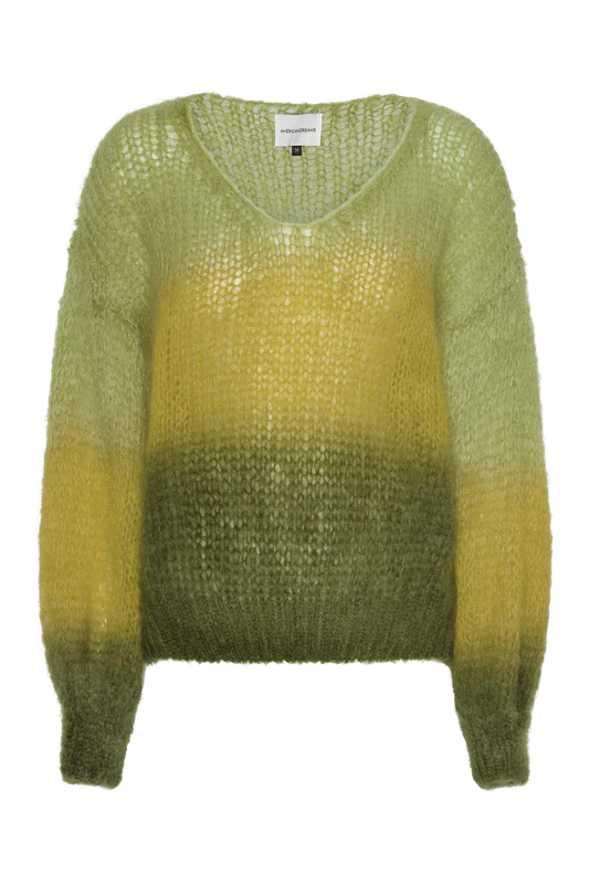 Green Ombre Mohair Sweater