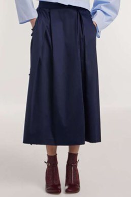 Flora Navy Skirt