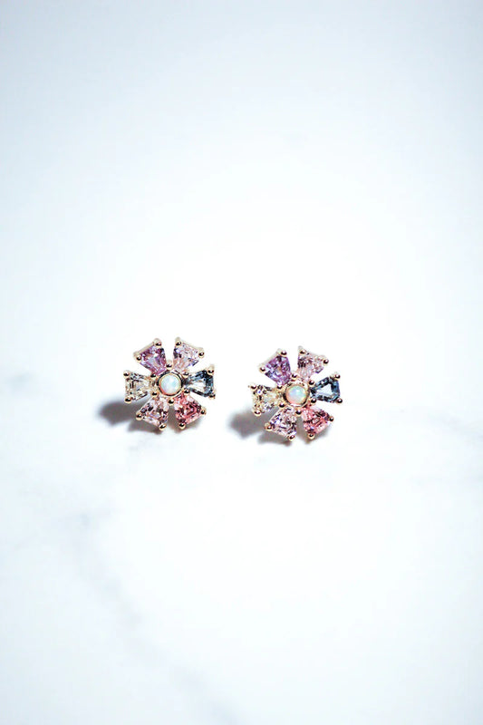 Psychedelic Flower Studs