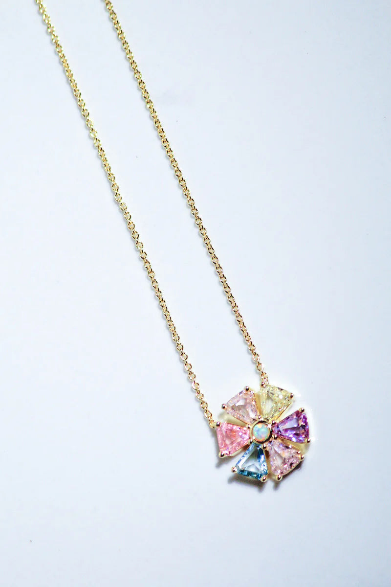 Psychedlic Flower Necklace