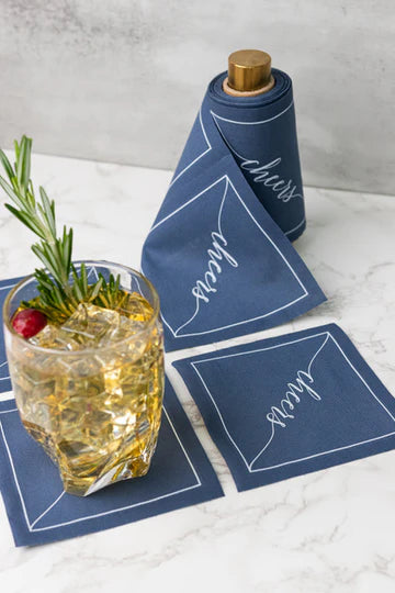 Gold, silver or Clear Cocktail Napkin Stand