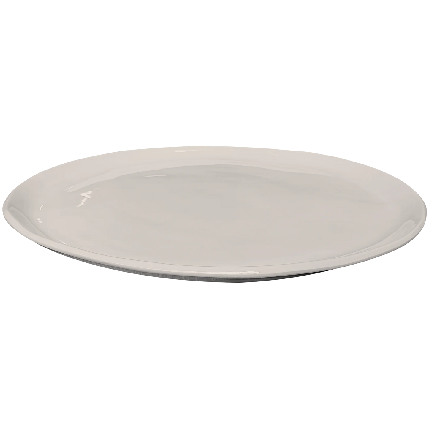 Simple Round Dinner Plate Stone