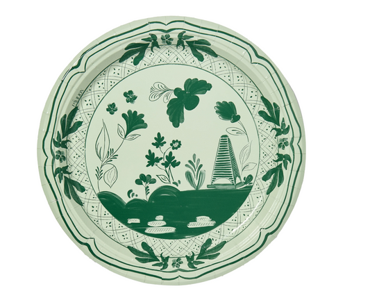 Sage and Forest Beachside Pavilion Dessert Paper Plates 8 Pack