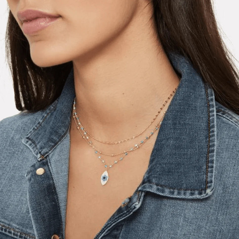 3 Layer Evil Eye Necklace