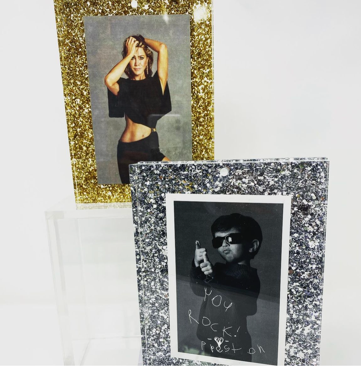 5x7 glitter frame