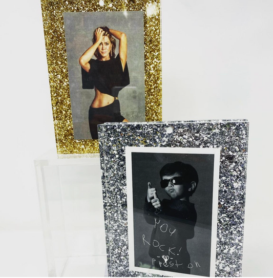 5x7 glitter frame