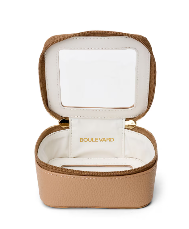 Blossom Medium Clear Case with Monogram - CALL TO SPECIAL ORDER