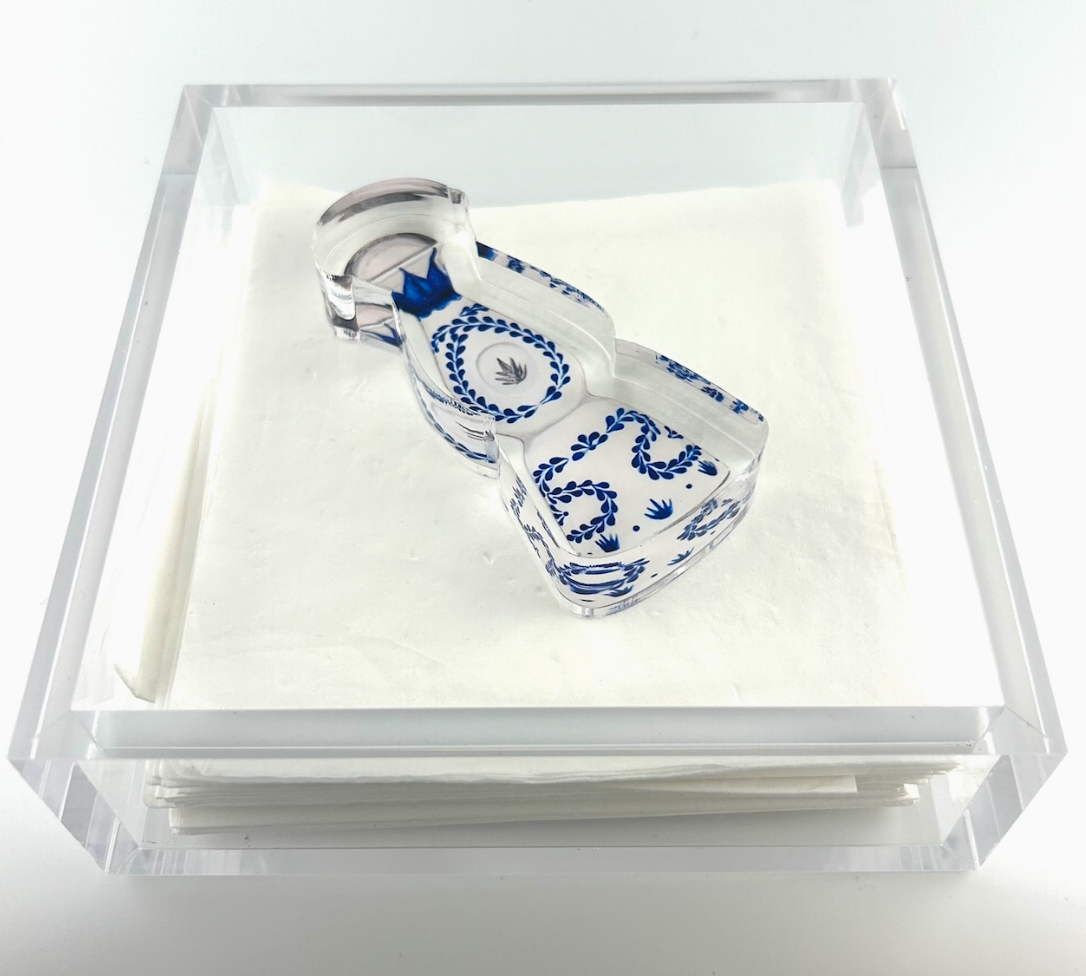 Napkin Weight with Holder and Napkins