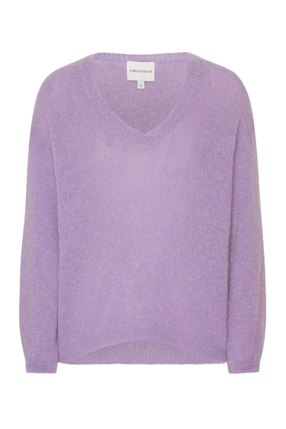 Purple Silja V Neck Knit