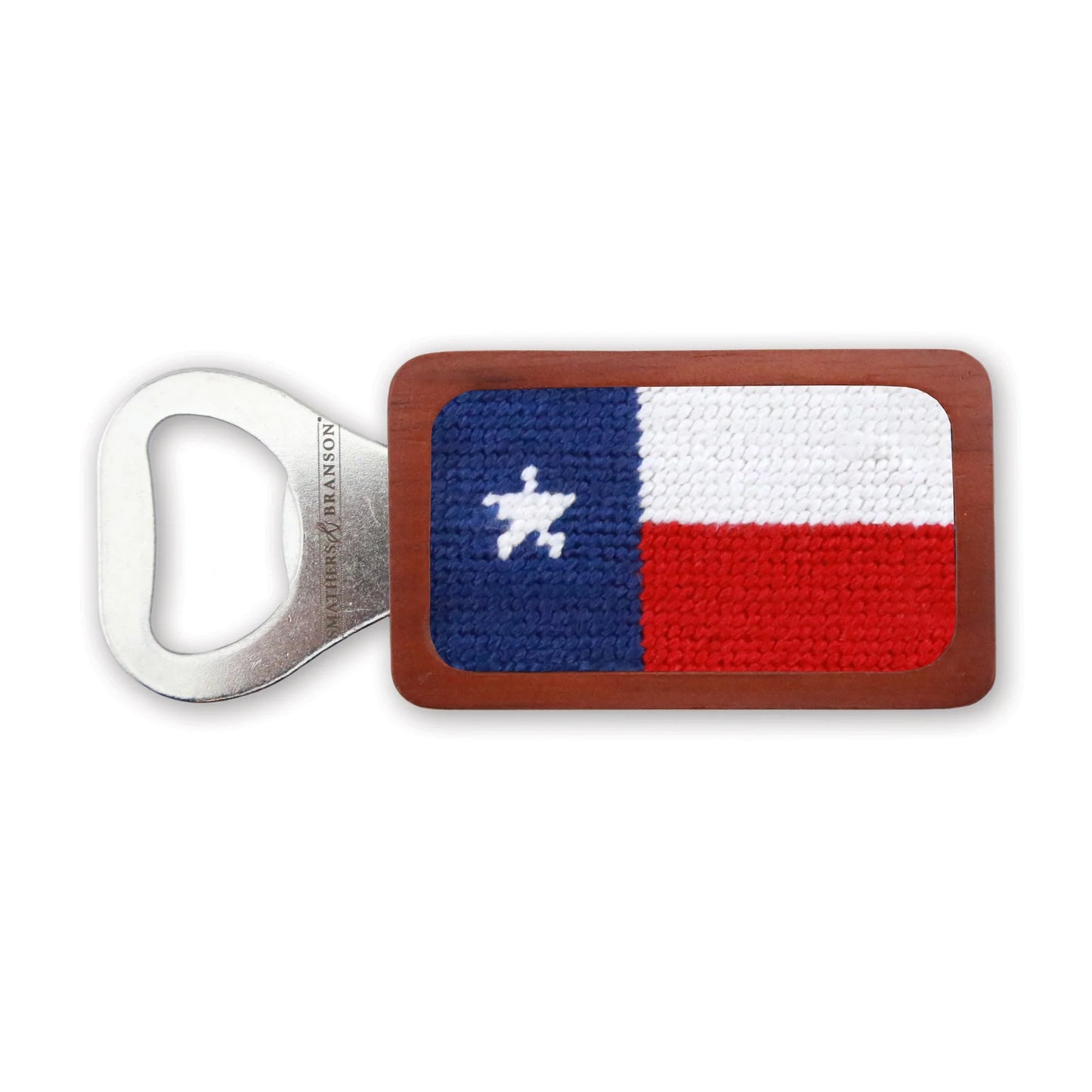 Needlepoint Bottle Opener-Texas Flag