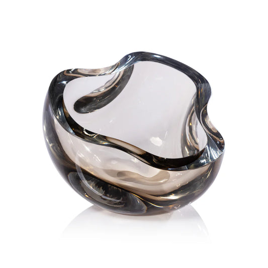Viento Glass Bowl-Taupe