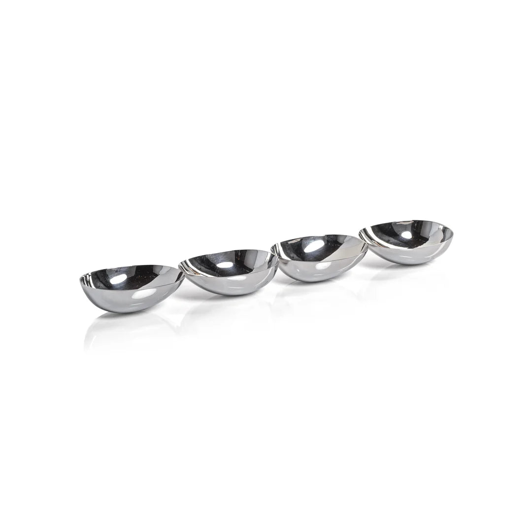 Four-Tier Nut Bowl - Polished Nickel