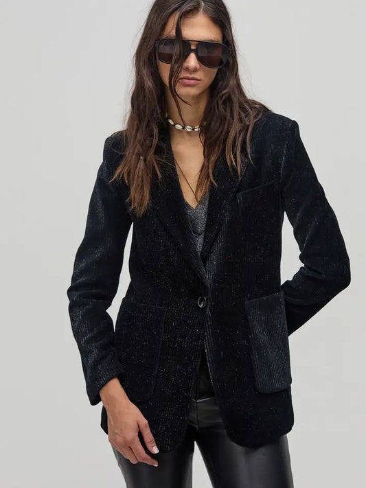 Cosmo Corduroy Blazer Black