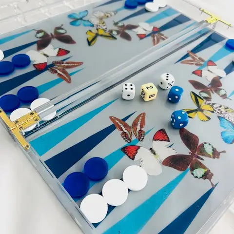 Backgammon - Orange Butterfly or Grey Butterfly