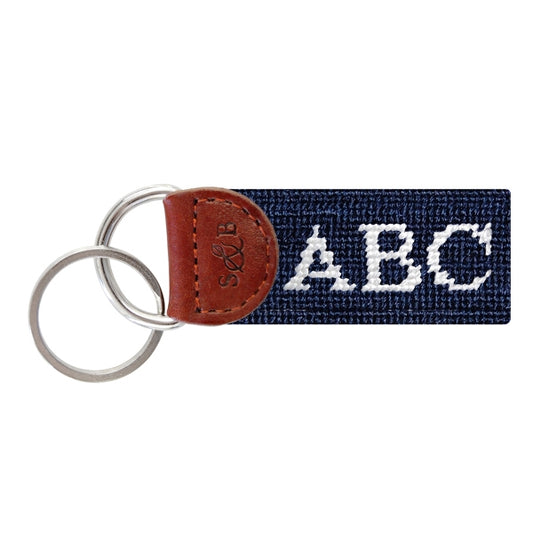 Needlepoint Key Fob Monogrammed - CALL TO SPECIAL ORDER