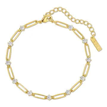 Sparkle Link Bracelet Gold