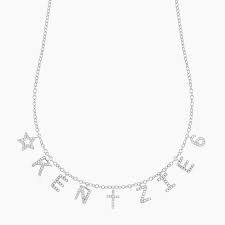 6 Letters Charms Necklace