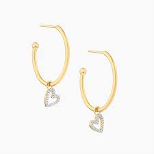 Be still My Heart Hoop Earrings