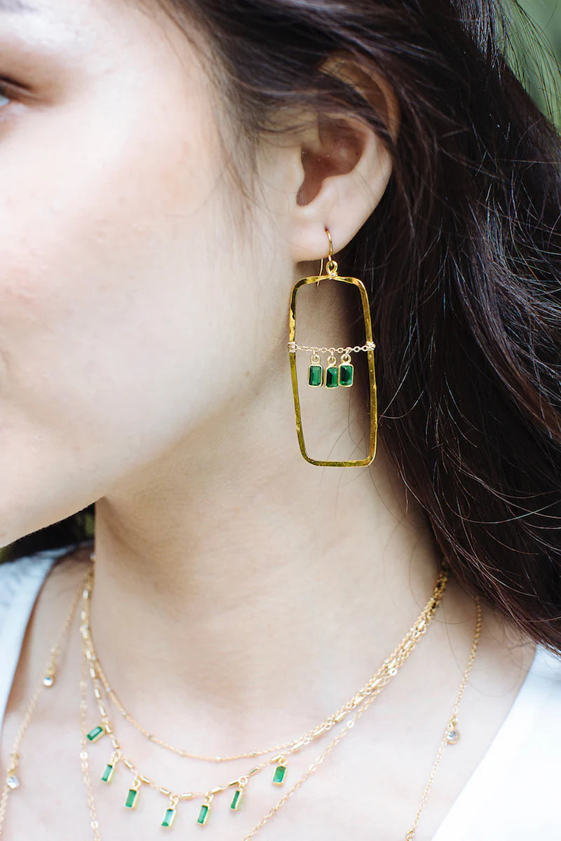 Eden Layered Necklace-Emerald