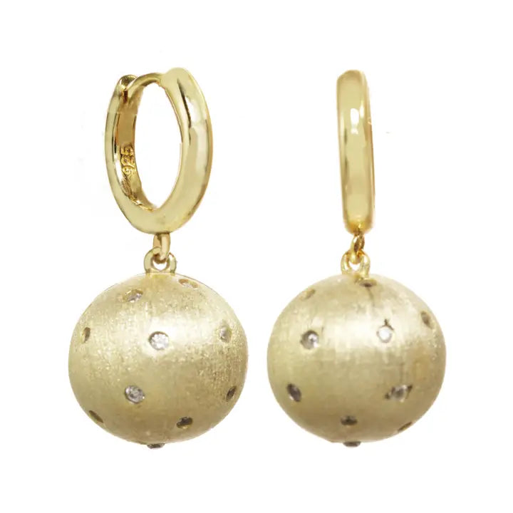 Ball Huggie Hoop Earring