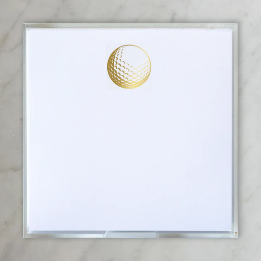 Gold Foil Golf Notepad