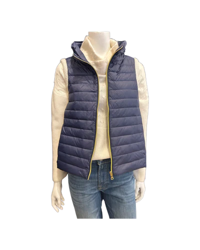 Wynn Gilt-Navy/Snow Puffer Vest