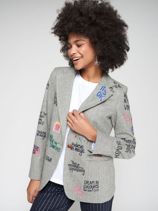 JACKET HELEN GARFFITI ESPIGA VD